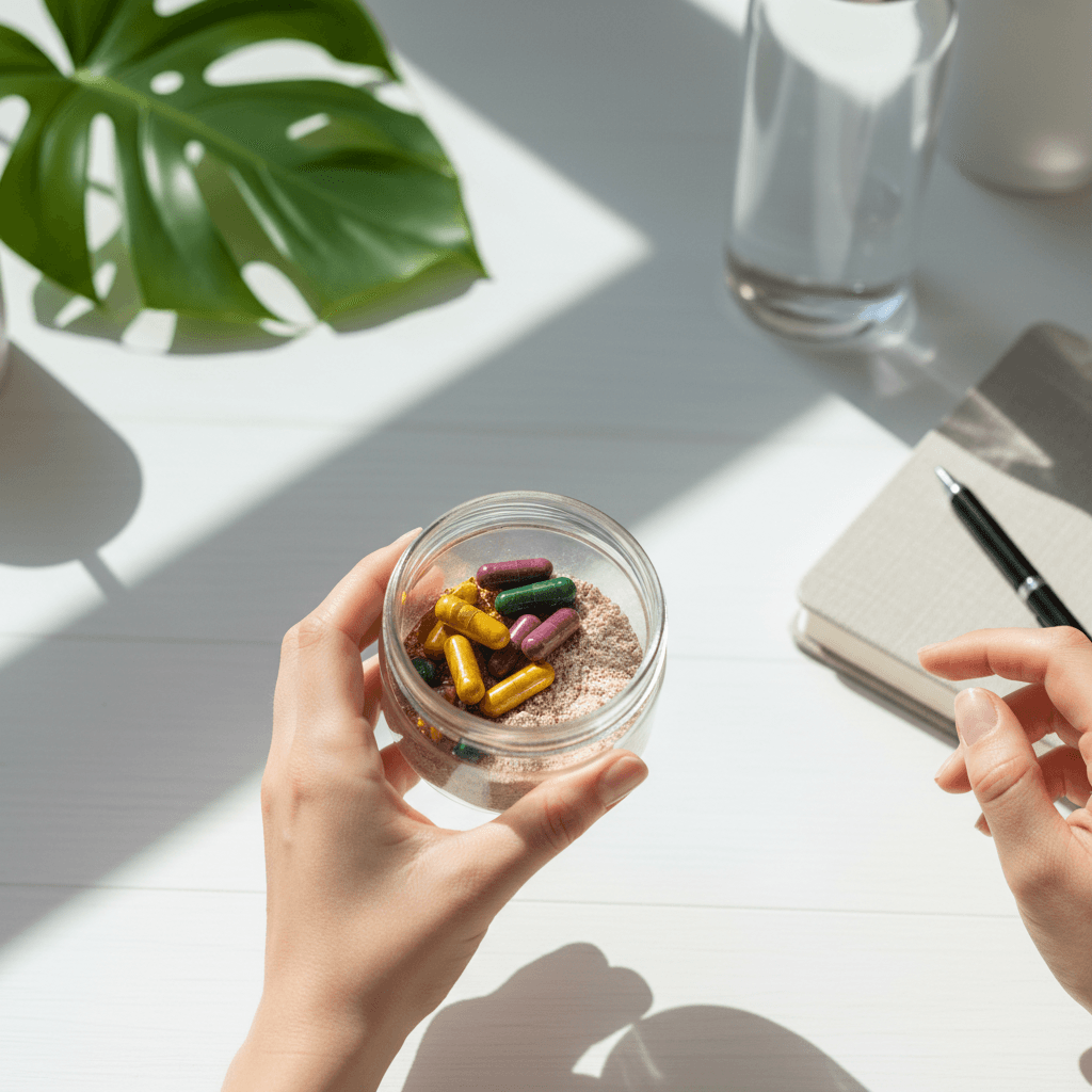 Jelly Lean gummies bottle with key ingredients shown